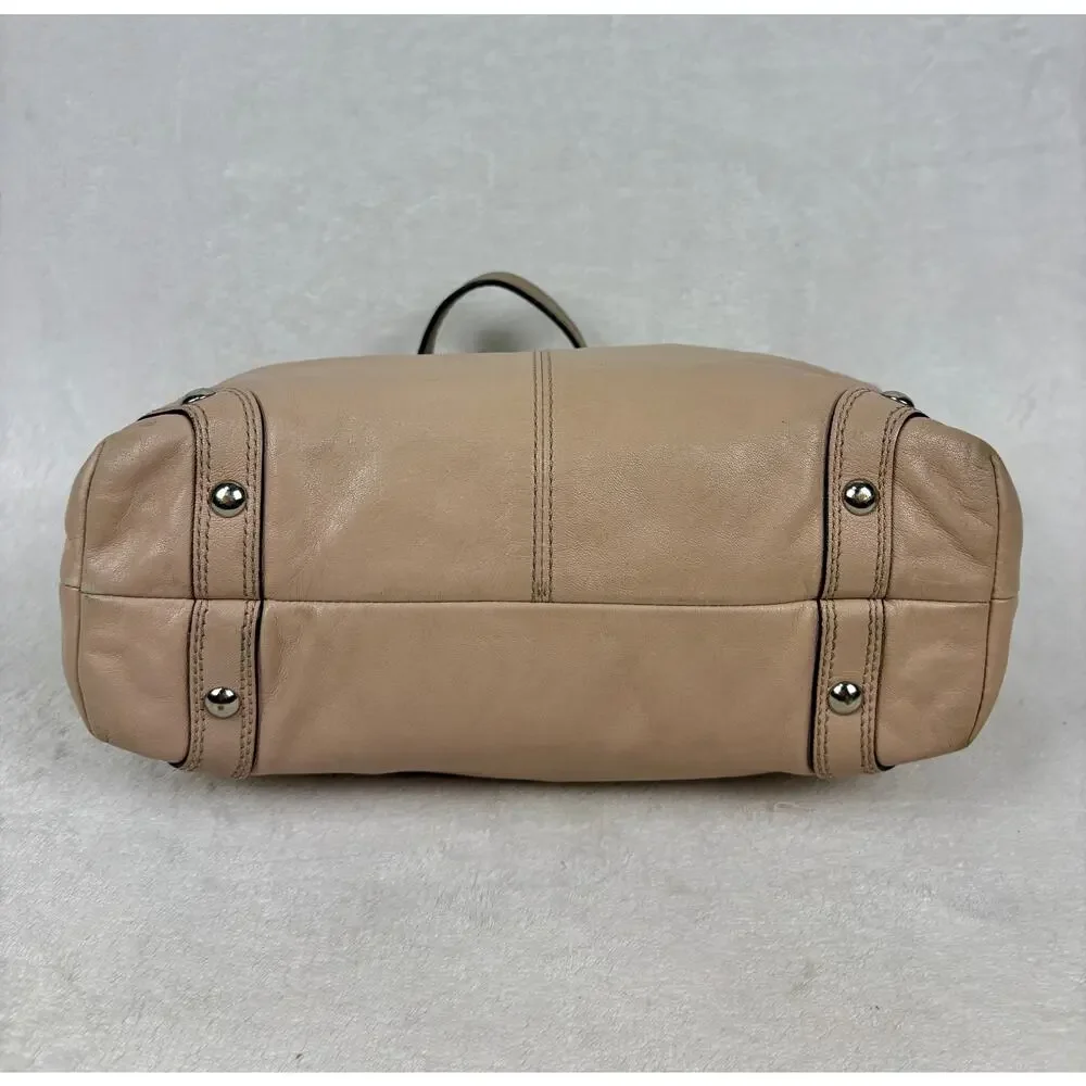 Coach Y2K Carly Curb Chain Hobo in Blush/Champagne Premium Leather